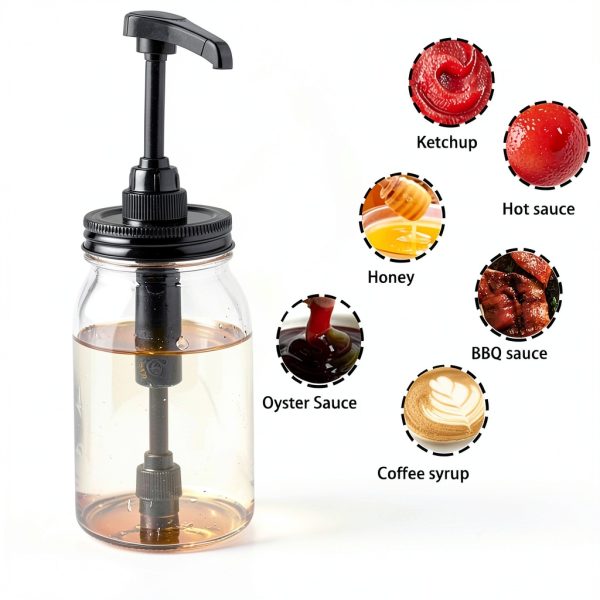GMEPOCH Mason Jar Syrup Dispenser Pump-1