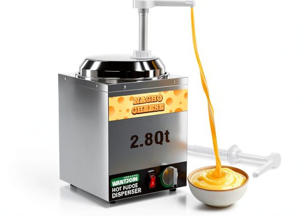 WantJoin 2.8Qt Stainless Steel Nacho Cheese Dispenser-0