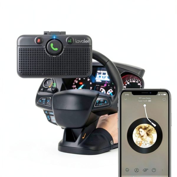 Lavales Car Bluetooth Speaker Handsfree Calling-3