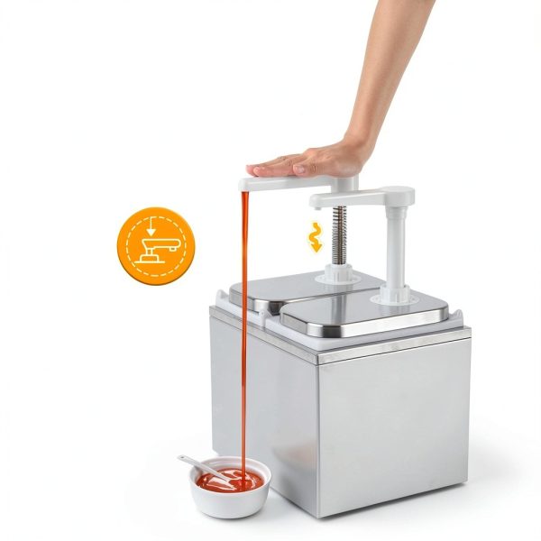 Saladulce Sauce Pump Dispenser Plastic Heat Resistant-4