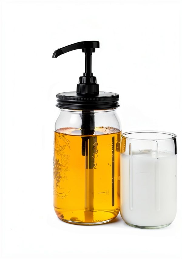 Mason Jar Syrup Dispenser GMJYAN BPA Free Pump-4