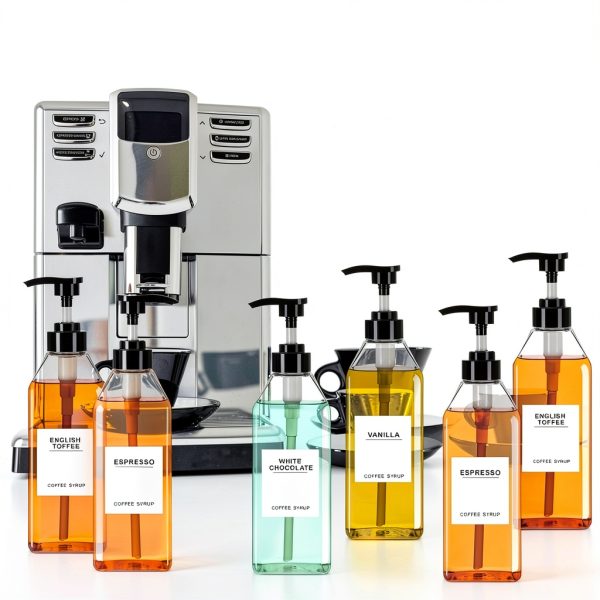 Nuogo PET Coffee Syrup Dispenser with Pump-5