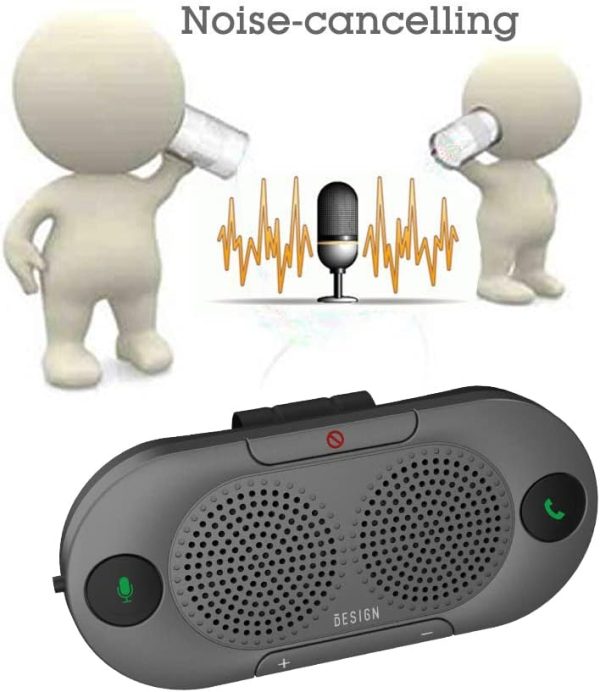 Bluetooth Car Kit BESIGN Metal Gray HandsFree-7