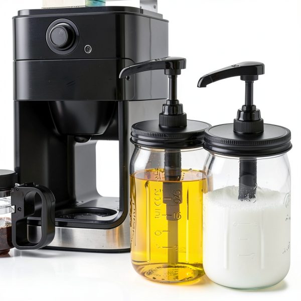Mason Jar Syrup Dispenser GMJYAN BPA Free Pump-5