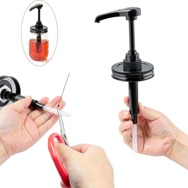 GMEPOCH Mason Jar Syrup Dispenser Pump-2