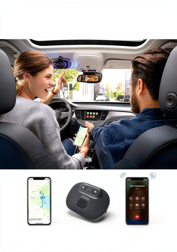 ANSTEN Bluetooth Car Speaker with Echo Cancel-4