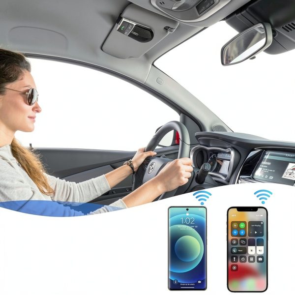 SUNITEC Bluetooth Handsfree Car Kit for Easy Calls-3