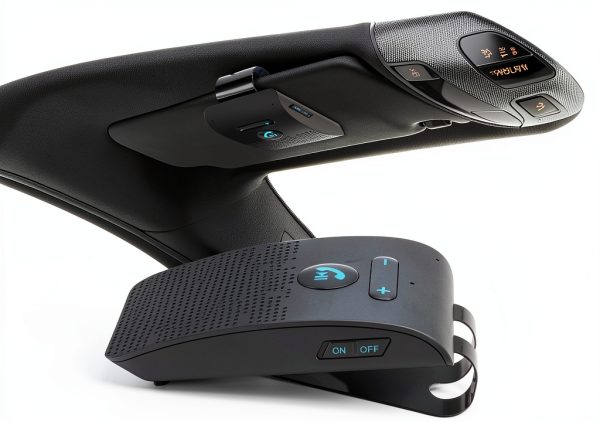 Car Bluetooth Speaker Qiilu Dual Phone Handsfree-4
