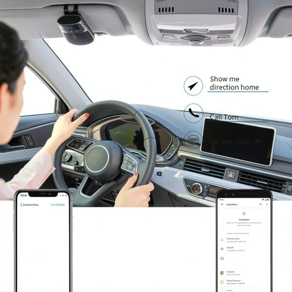 SUNITEC Bluetooth Handsfree Car Kit for Easy Calls-1