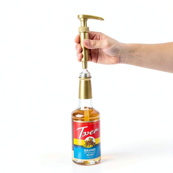 Gold Kinfira Syrup Pump Cylindrical Design-2