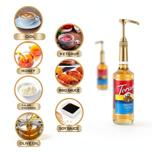 Gold Kinfira Syrup Pump Cylindrical Design-4