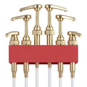 Gold Kinfira Syrup Pump Cylindrical Design-0