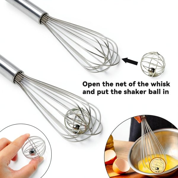 Stainless Steel Shaker Balls 6 Pcs – SNAIL GARDEN Dual‑Layer Mixing-6