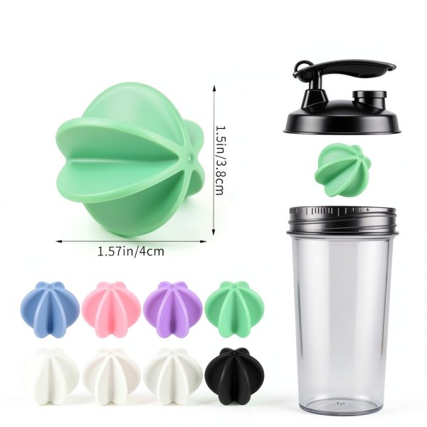 Yolev Shaker Bottle Ball 1.5 inch Mixer 8 Pack for Protein Shakes-1