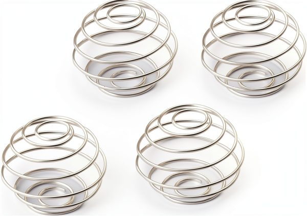 Supplements Shaker Ball 4pcs by YOFAN 2-Inch Stainless Steel Whisk-0